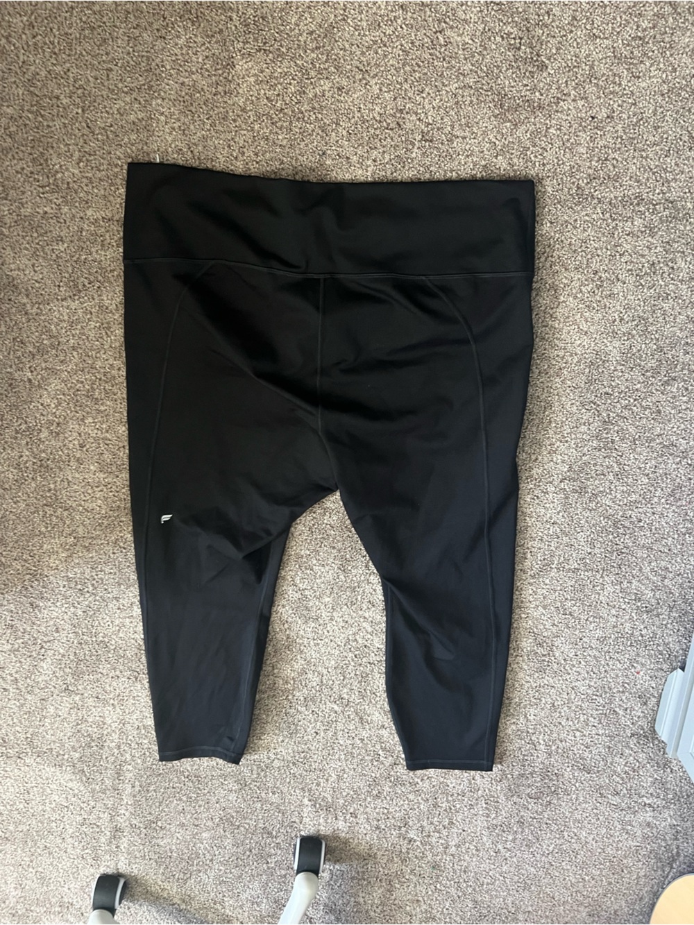 Fabletics Black Kids Cropped Athletic Leggings